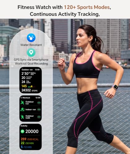Smart Watch for Women/Men, Bluetooth Calling, Alexa built-in, iOS Android - color: Light Purple