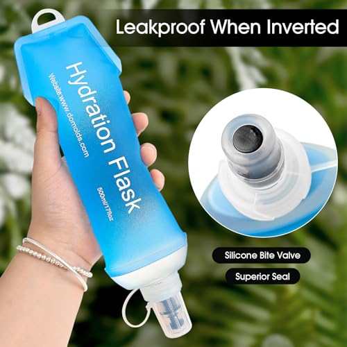 GUYI GYGYL Soft Flask, Collapsible Water Bottle for Sports, 250ml Blue 2pcs - color: 2Pcs 250ml Blue