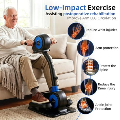 Electric Exercise Elliptical, Seated Pedal Exerciser for Seniors