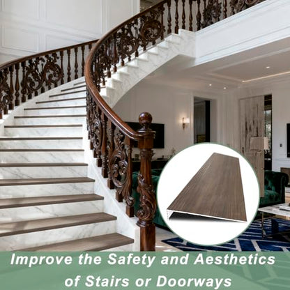 Non Slip Stair Treads,4Pcs 36 in Stair Treads Cover for Stair Remodel,Dark - color: 36 inch-Dark
