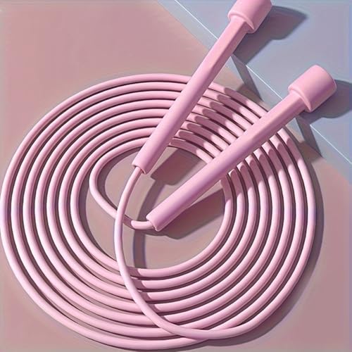 Adjustable Jump Rope for Fitness and Exercise – Skipping Rope for Cardio, Boxing, and Weight Loss – Speed Rope for Men & Women - color: Pink