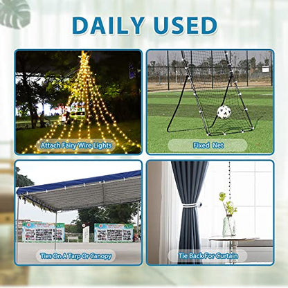 Ball Bungee Cords 50 PCS - Heavy Duty Elastic Bungee with Balls for Canopy, Tarp, Cargo, Tent - UV Resistant (15 Inch) - size: 15 Inch