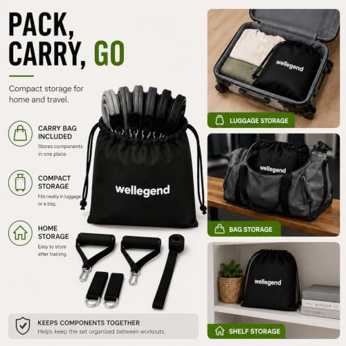 WELLEGEND Resistance Bands Set with Complete Workout Accessories