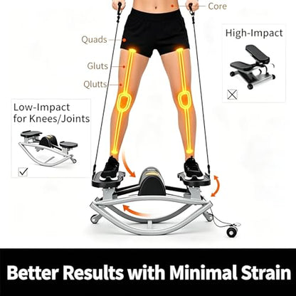 U-Shaped Rock Stepper Machine for Home Workout, Rock, Stepper Side to Side