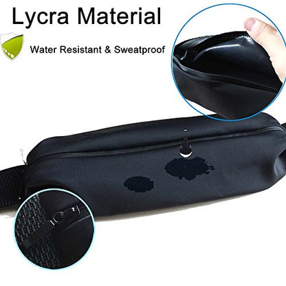 Fanny pack, Running Belt, Waist Bag Women & Men for iPhone 13 12 11 Pro Max/XR/XS Max/X/XS/8 7 6 6S Plus, for Samsung Galaxy S/Note, All Mobiles up to 6.7'',Gym Workout Fitness Gear-Black - color: Black