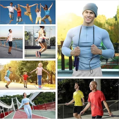 Adjustable Speed Jump Rope, Tangle-Free Skipping Rope with Ball Bearings & Comfortable EVA Handles for Fitness, Workout, Weight Loss