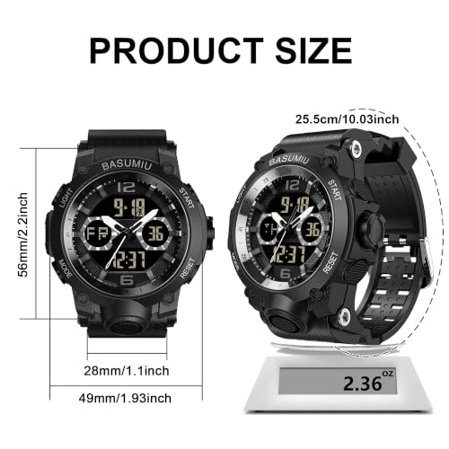 Military Digital Watches for Men Waterproof Work Mens Watch Sports - color: I-Black2