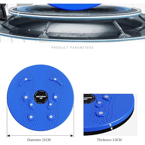 Body Sculpting Waist Twisting Disc with 8 Magnets - 9.8 Inch Ab Rotating Balance Board, Stable & Easy to Use for Beginners to Advanced Fitness Enthusiasts - color: Red