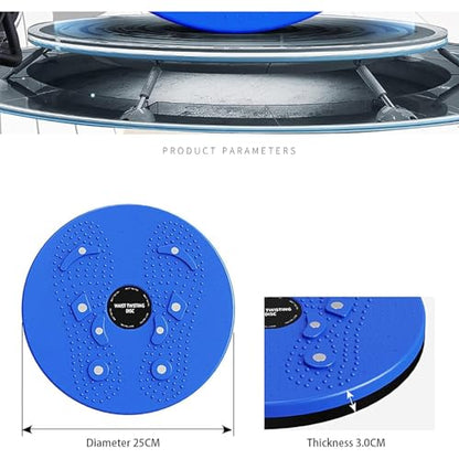 Body Sculpting Waist Twisting Disc with 8 Magnets - 9.8 Inch Ab Rotating Balance Board, Stable & Easy to Use for Beginners to Advanced Fitness Enthusiasts - color: Red