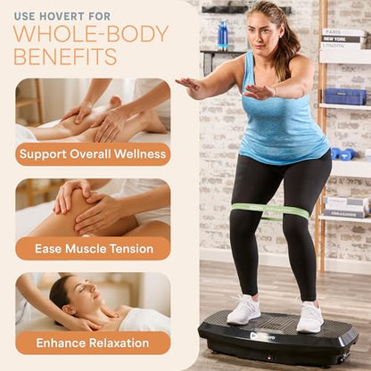 Lifepro Turbo & Hovert 3D Vibration Plate Exercise Machine with 99 Speeds - color: Black, size: Large