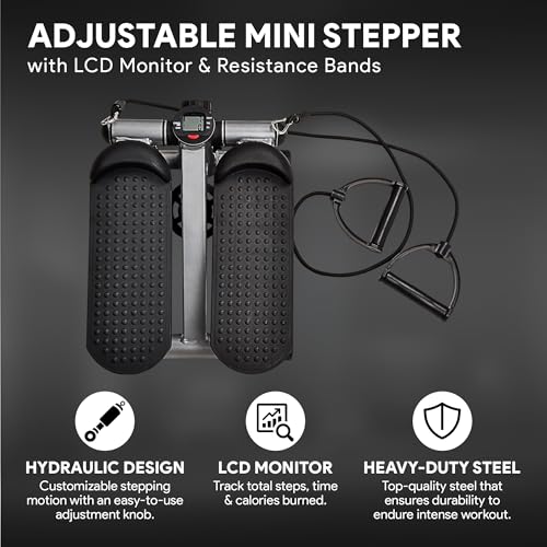 BalanceFrom Mini Stepper Exercise Machine, 300 Pound Weight Capacity