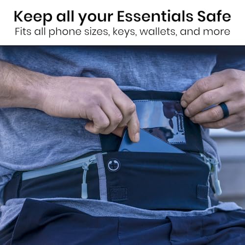 Vive Running Belt Fanny Pack for Women, Men, Kids, Adults, Jogging - color: Gray
