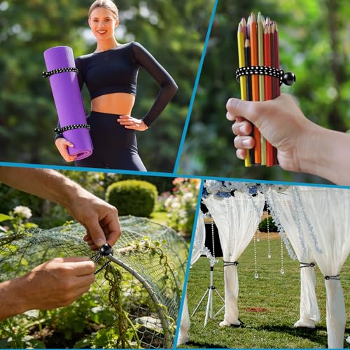 100 Pack Ball Bungee Cords 4 Inch, Heavy Duty Bungee Cord with Balls Canopy Tarp Tie Downs Bungee Balls for Camping, Shelter,Cargo,Tent Poles UV Resistant - size: 4 Inch