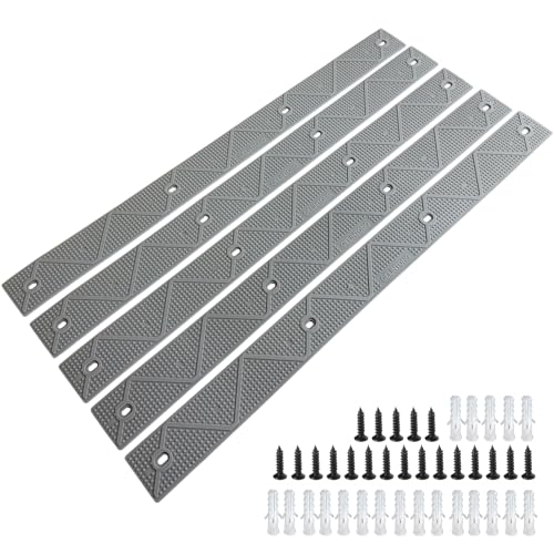 Non Slip Stair Treads for Outdoor Wooden Steps Decking & Slippery Ramp - color: Grey