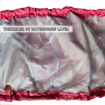 Trampoline Spring Cover 40 Inch Replacement Safety Pad for Mini Trampoline 3 Layer Protect Tear-Resistant Oxford Cloth Easy to Install Replacement for Home, Gym - color: pink