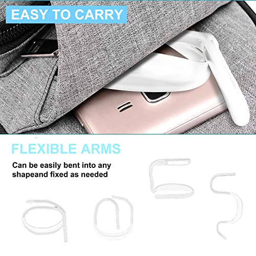 Neck Reading Light for Bed Adjustable: Bendable Arms 2-Pack White - color: White, size: 2-Pack