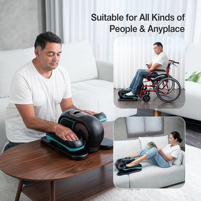Under Desk Elliptical Exerciser Machine for Senior, Quiet for Home & Office