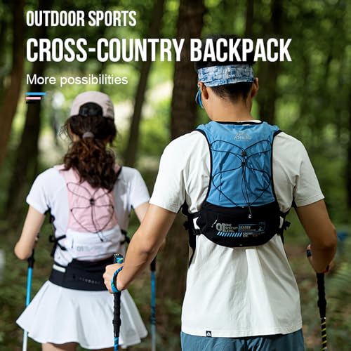 BlueField Running Hydration Backpack Vest for Women and Men 5L Lightweight Trail Runing Hydration Vest Pack Backpack for Running, Cycling, Climb - color: Blue with 1.5L