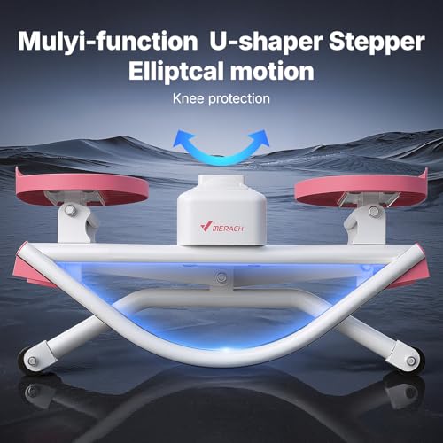 MERACH Rocking Steppers for Exercise at Home, 3D Motion Stair Stepper - color: white