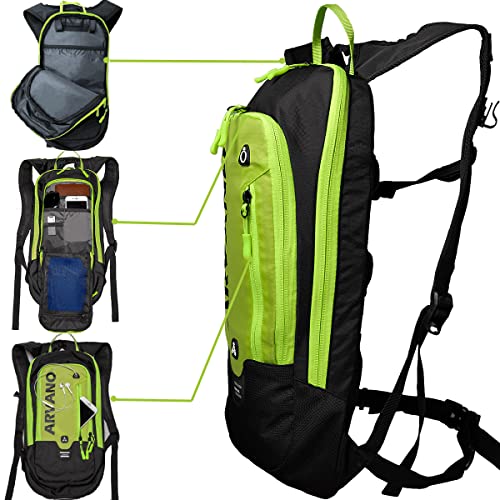 Bike Backpack Small Mountain Biking Backpack Lightweight 6l Daypack - MTB Cycling,Hiking,Skiing,Snow Bicycle,Snowboard - color: Green