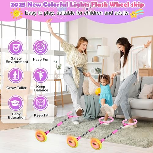 Skip Ball for Kids – LED Display Skip It Toy with Counter