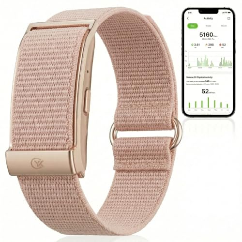 Smart Bracelet Health and Fitness Tracker No Subscription Fees Pink - color: Pink
