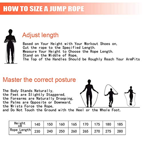 Redify Adjustable Jump Rope,Jump Ropes for Fitness for Men Women - color: Red,Blue