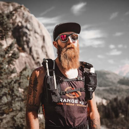 Orange Mud Endurance Pack V3.0 Running Vest – 2L Hydration Backpack for Trail Running, Hiking & Cycling – Lightweight, Breathable Mesh, Gear Pockets, Trekking Pole Loops - color: Black