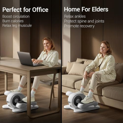 UMAY Under Desk Elliptical Eclipse Leg Exerciser Electric as seen on TV - color: Pure White