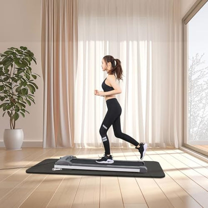 Treadmill Walking Pad Mat for Carpet Floors,Folding Treadmill Mat for Hardwood Floors,for Under Exercise Bike, Exercise Equipment Mat,Reduce Noise Shock Absorption - size: 74.8" X 32"