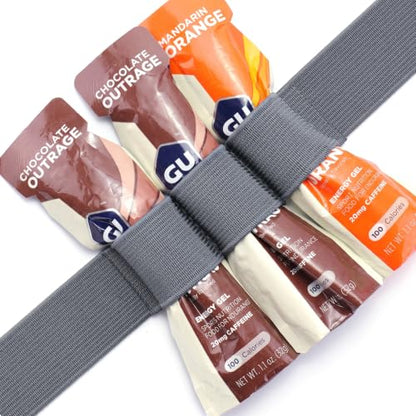 RJ-Sport Race Number Belt with 6 Energy Gel Loops for Triathlon & Marathon - color: 05 Light Pink