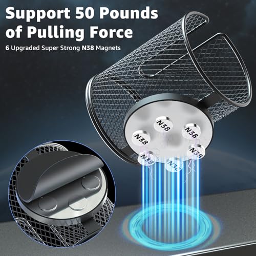 HzTinT Magnetic Cup Holder, N38 Super Magnet Cup Holder,3.54"Inner Diameter - color: Magnetic, size: 1 Pack
