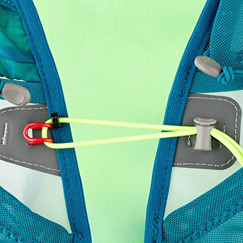 UltrAspire Spry Adult Unisex Lightweight Running Race Vest - color: 3.0 Emerald Blue/Lime, size: Universal Size without Bladder