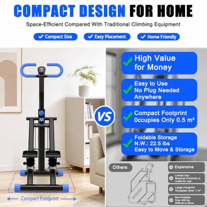 KINMAC Stair Stepper for Home, Foldable Stair Climber