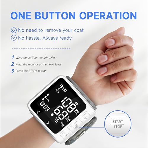 VivaGuard Wrist Cuff Blood Pressure Monitor, FDA-Cleared FSA&HSA Eligible