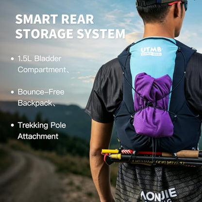 AONIJIE Running Vest Hydration Backpack for Men Women - size: Small