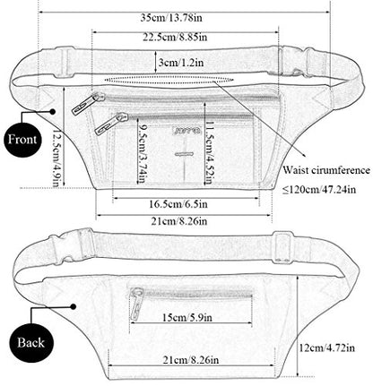Naoki Outdoor Sports Running Jogging Cycling Hiking Camping Climbing Travel Ultra-thin Waterproof Polyester Waist Pack/Bag Runner Belt(Navy) - color: Z-Navy