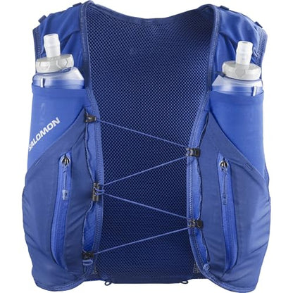 Salomon Unisex Advance Skin 12 | 12 Liter Hydration Trail Running Vest - color: Nautical Blue/Limoges, size: Large