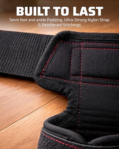 THEFITGUY Quad Stretcher Strap with Ankle Support for Physical Therapy