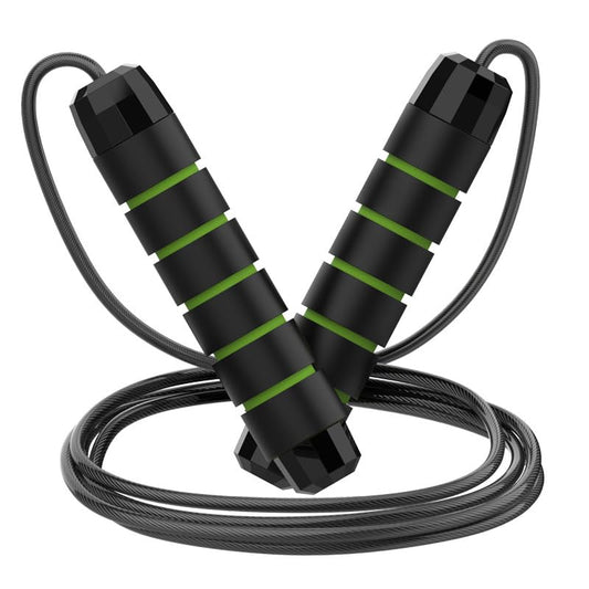 Jump Rope, Adjustable Jump Ropes,Skipping Rope Tangle-Free Rapid Speed with Ball Bearings for Women Men Kids,Exercise & Slim Body Jumprope at Home School Gym - color: Green