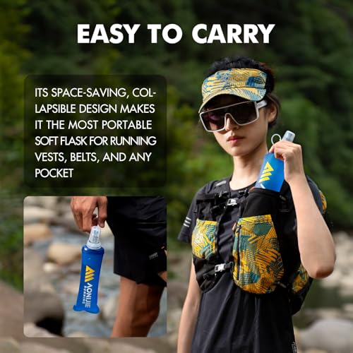 AONIJIE 10L Hydration Vest, 2PCS 250ml/8.5oz Soft Flask
