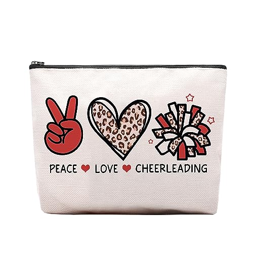 Cheer leading Gifts for Women, Makeup Cosmetic Bag Gifts for Cheer-leading Women Friends, Birthday Gifts for Cheerleader travel Makeup Pouch - color: cheerleading