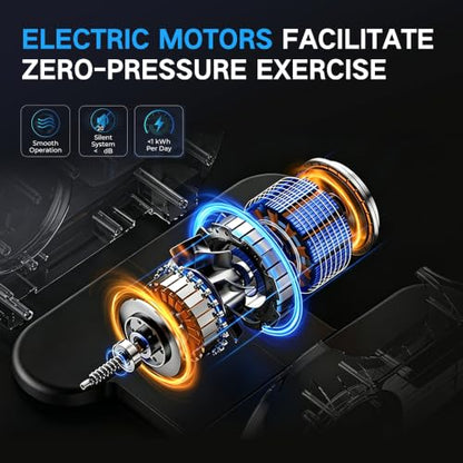 Electric Exercise Elliptical, Seated Pedal Exerciser for Seniors