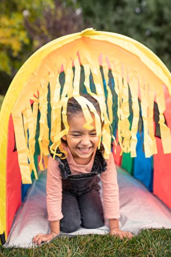 Pacific Play Tents 95200 Kids Super Sensory 9-Foot D Style Institutional Crawl Play Tunnel, 9' x 30" x 30", Multicolored