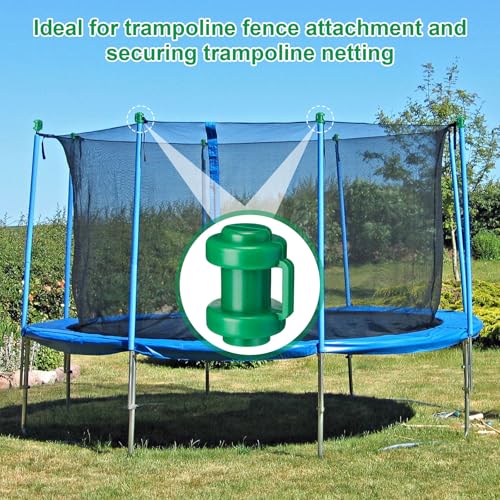 12 Pcs Trampoline Pole Caps 1 Inch in Dameter Enclosure Poles Caps Trampoline Net Pole Cap Replacement Enclosure Poles for Net Hook Safety Accessories - color: Dark Green