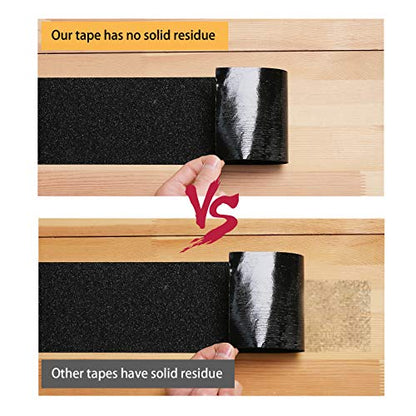 Grip Tape - Heavy Duty Anti Slip Tape, Grip Tape Grit Non Slip for Stairs Outdoor/Indoor, Waterproof High Traction Stairs Non Skid Tape, Durable Triple Layer Adhesive (12 Inch x 36 Feet) - size: 12 Inch x 36 Feet