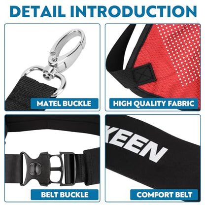 Hikeen Swimming Parachute Resistance Set Training Equipment with 3 Parachute & Adjustable Length Swim Belts for Adults - style: 2 Set