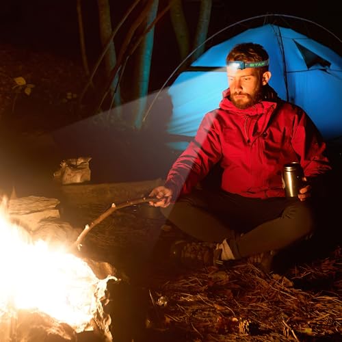 Bright Star B.O.B "Big Ol' Beam" 300 Lumen LED Headlamp Dark Teal, Auxiliary Red LED, 4 Modes, Hands-Free Lighting, Waterproof, Batteries Included, Perfect for Outdoor, Industrial, Emergency - color: Dark Teal