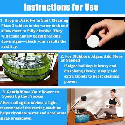 Premium Water Purification Tablets for Rowing Machine Tanks