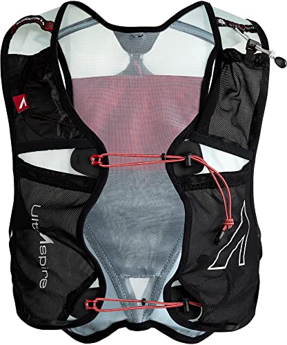 Ultraspire Momentum Running Race Vest - color: 2.0 Black/Red, size: Small (26"-35")